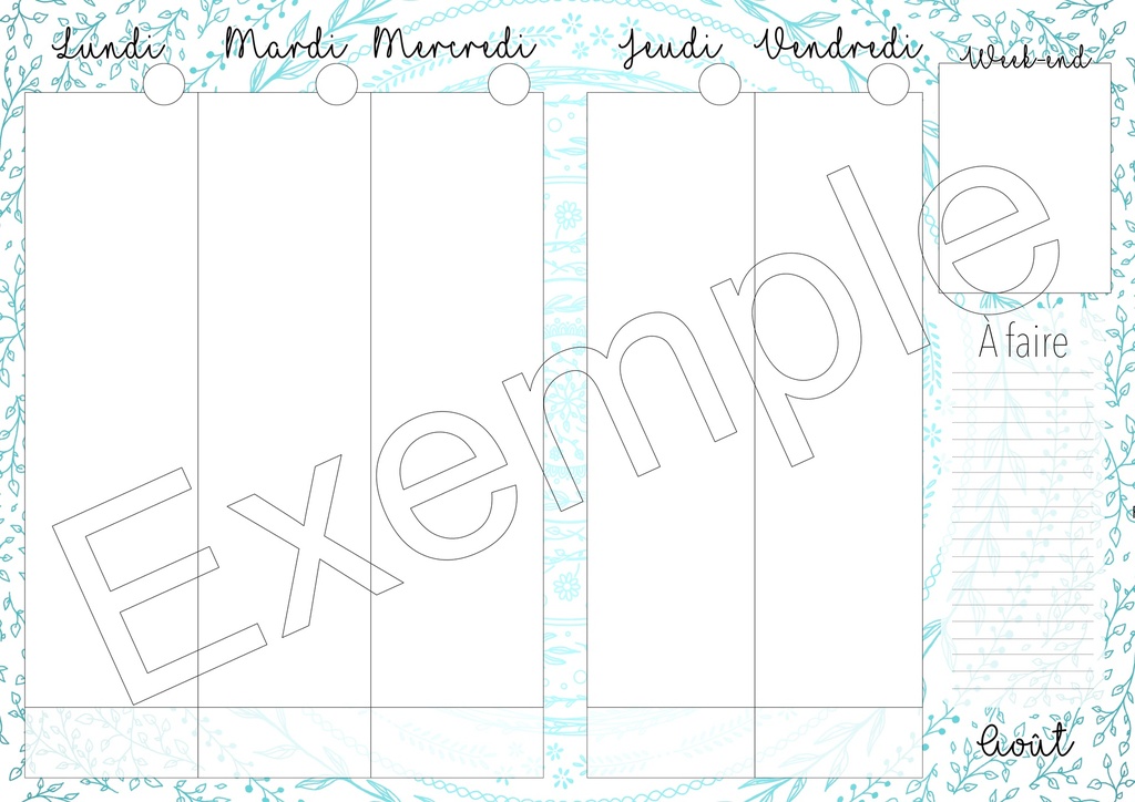 Horaire vierge - Mandalas
