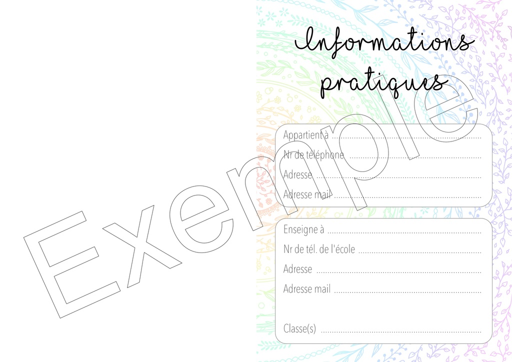Horaire vierge - Mandalas