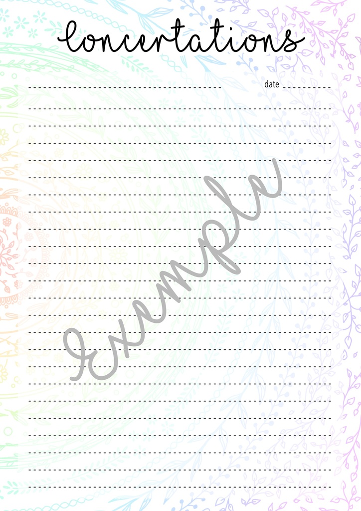 Carnet de concertations