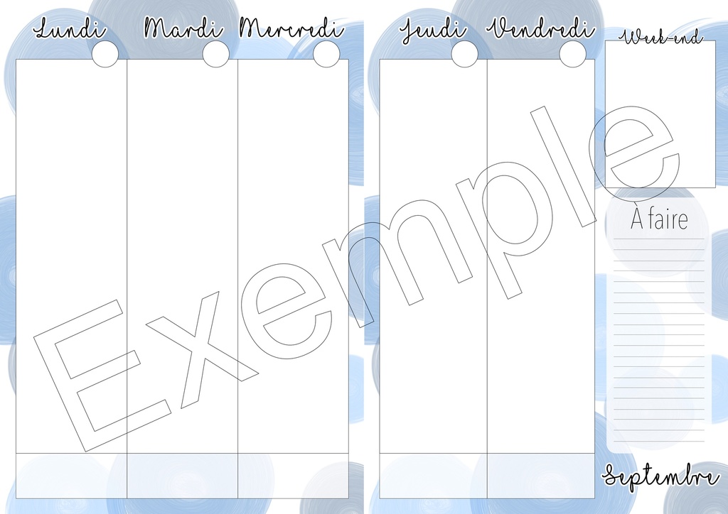 Horaire vierge - Ronds