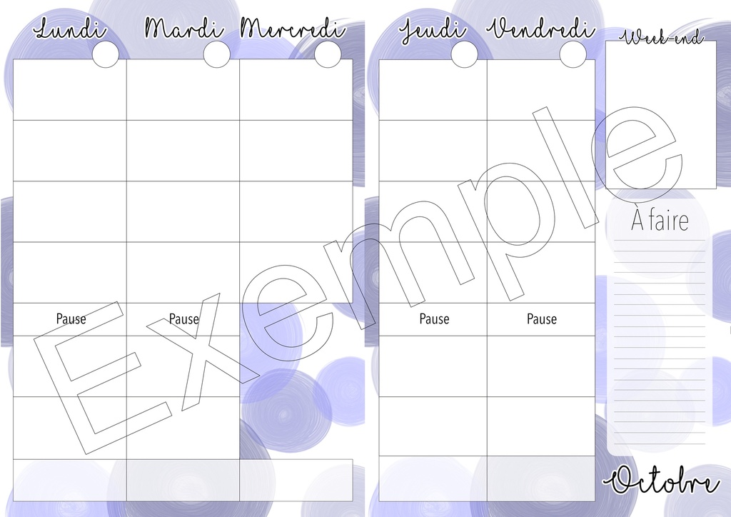 PROMO Horaire fondamental - Ronds