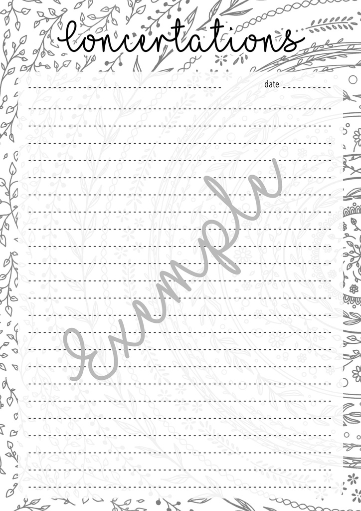 Carnet de concertations